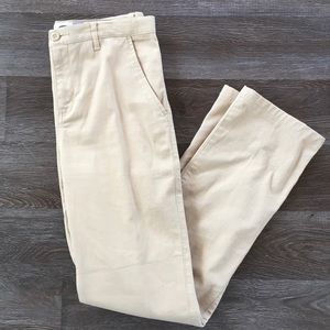 Old Navy Pants Boy’s Size 16 Regular Khaki Straight Flat Front